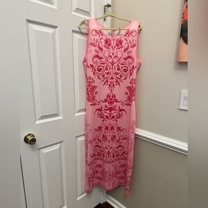 Pink and Red Floral Dress - NWOT